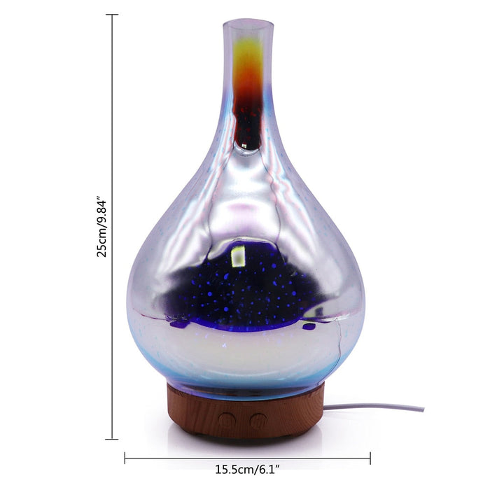 Aromadiffuser mit LED-Lichtshow, elegante Glasoberfläche, 7 Farben, 500ml Fassungsvermögen, stilvolle Entspannung für zu Haus