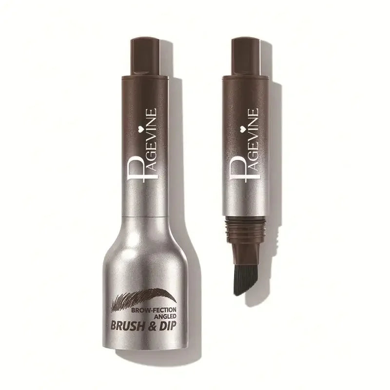 Augenbrauenstift mit wasserfester 3D-Formel, braun, breite Pinselspitze, natürliche Definition, für subtile und intensive Loo