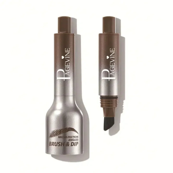 Augenbrauenstift mit wasserfester 3D-Formel, braun, breite Pinselspitze, natürliche Definition, für subtile und intensive Loo