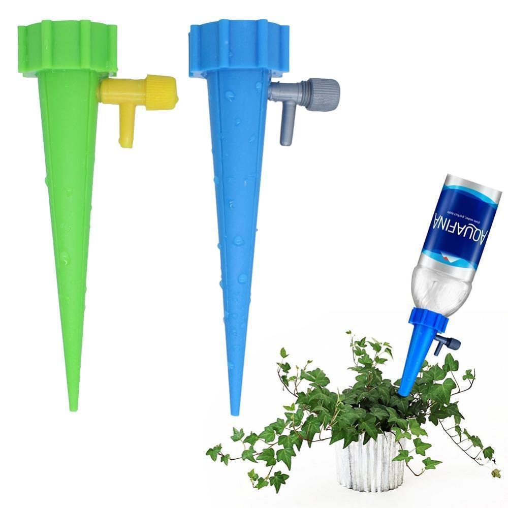 "Automatische Pflanzenbewässerungsstifte, grün, aus Kunststoff, für plastikflaschen geeignet, mühelose Gartenpflege, tropfges