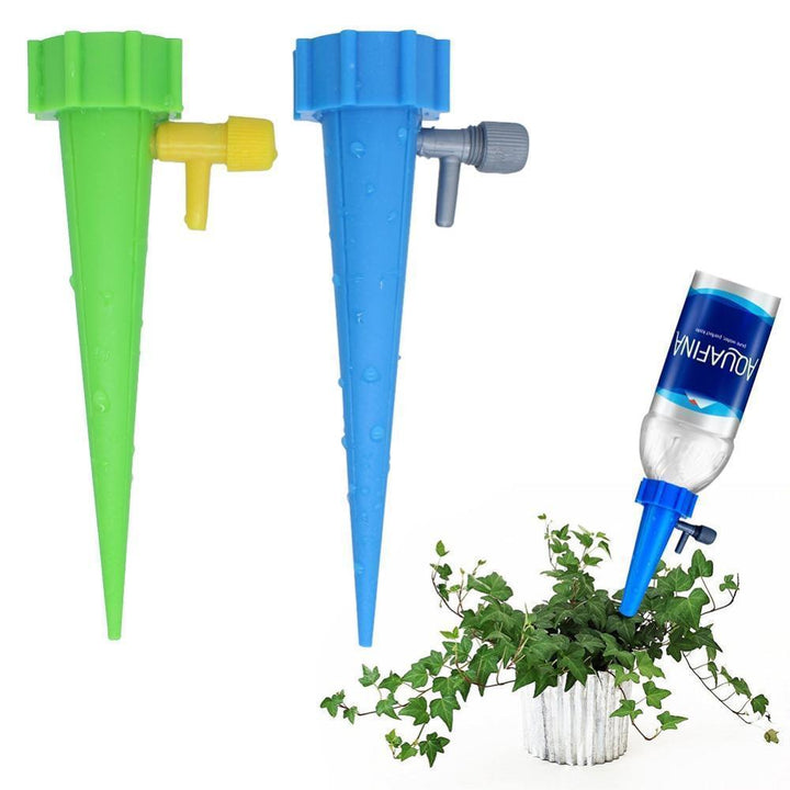 "Automatische Pflanzenbewässerungsstifte, grün, aus Kunststoff, für plastikflaschen geeignet, mühelose Gartenpflege, tropfges