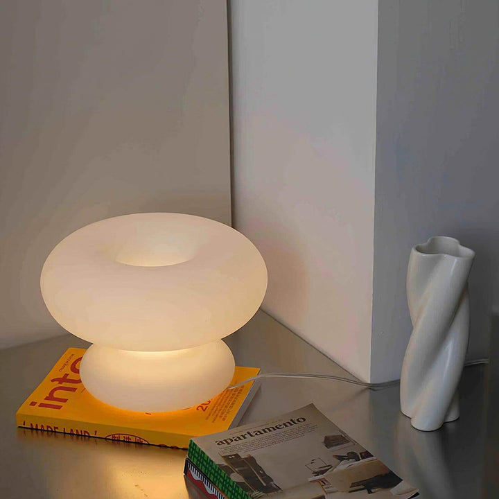 Lampe de table Donut design moderne éclairage intérieur LED