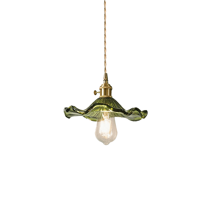 Blumen Pendelleuchte Glas LED