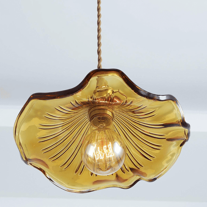 Blumen Pendelleuchte Glas LED
