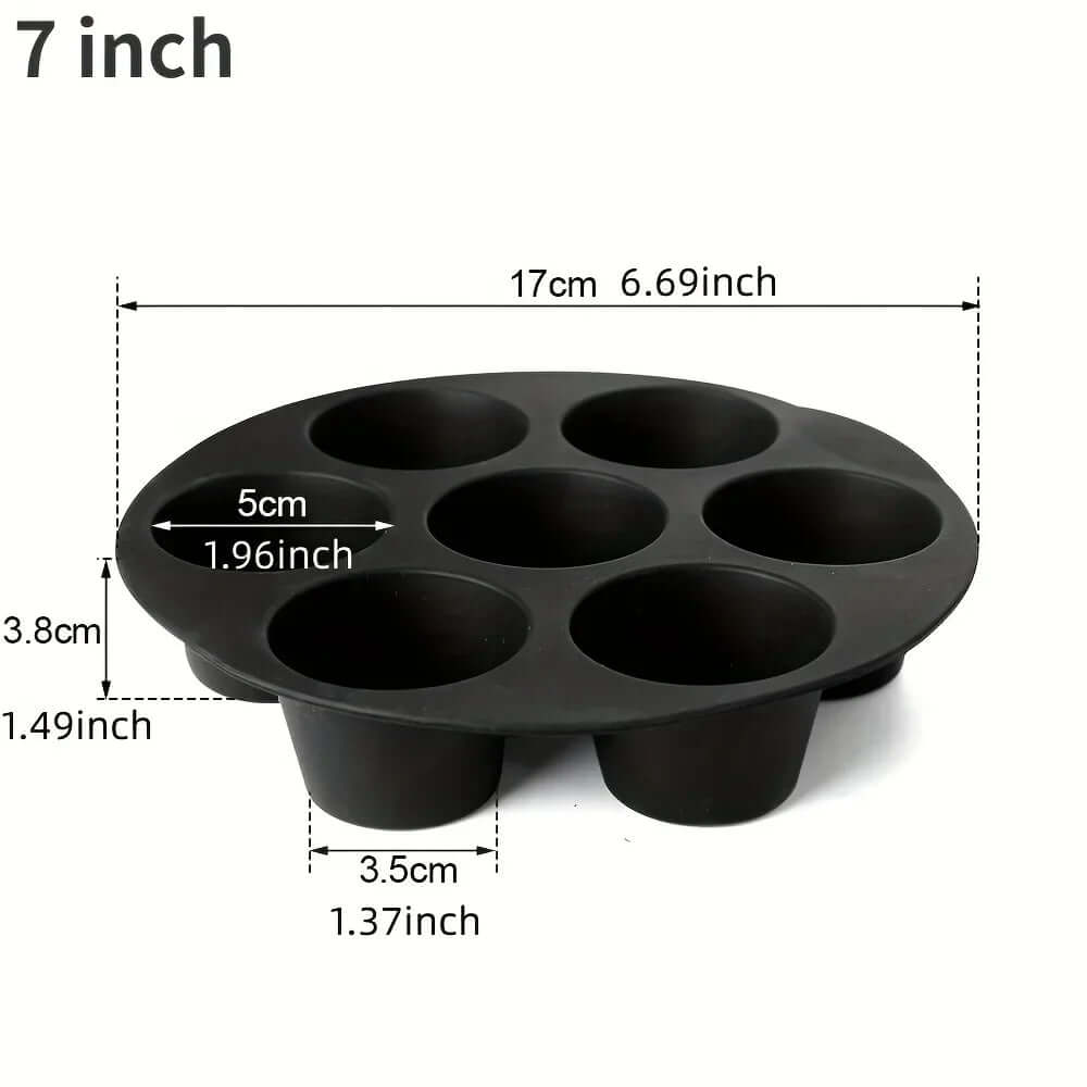 Moule à muffins en silicone pour friteuse à air - antiadhésif et flexible