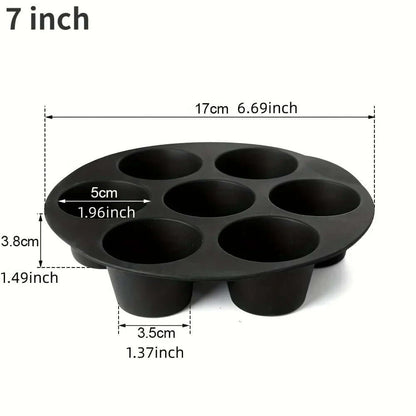Moule à muffins en silicone pour friteuse à air - antiadhésif et flexible