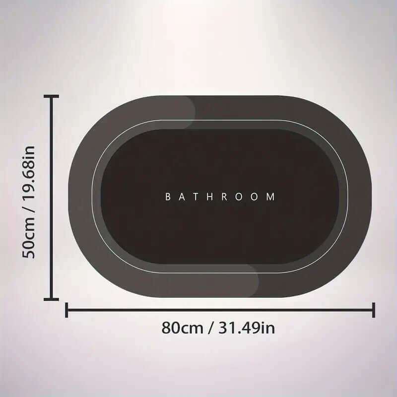 Tapis de bain à séchage rapide - antidérapant et hygiénique