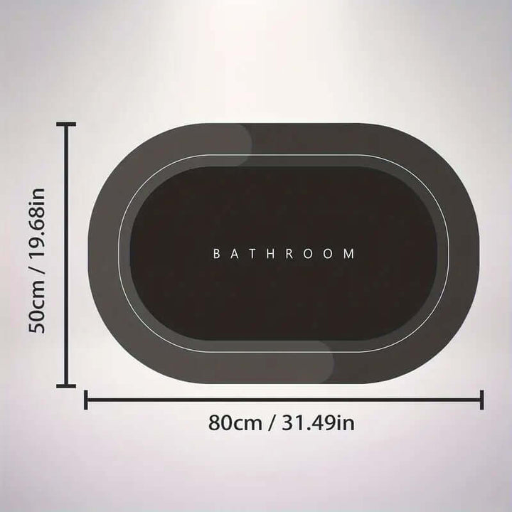 Tapis de bain à séchage rapide - antidérapant et hygiénique