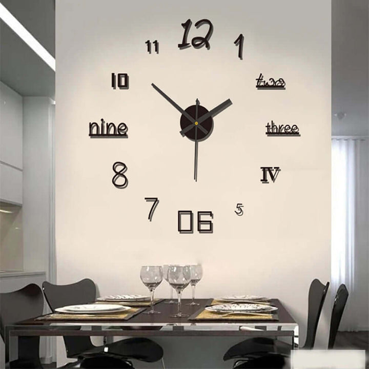 Moderne Design-Wanduhr mit leisem Laufwerk