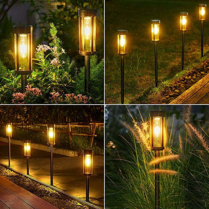 Solar Wegbeleuchtung Außen Garten, 6er Set LED