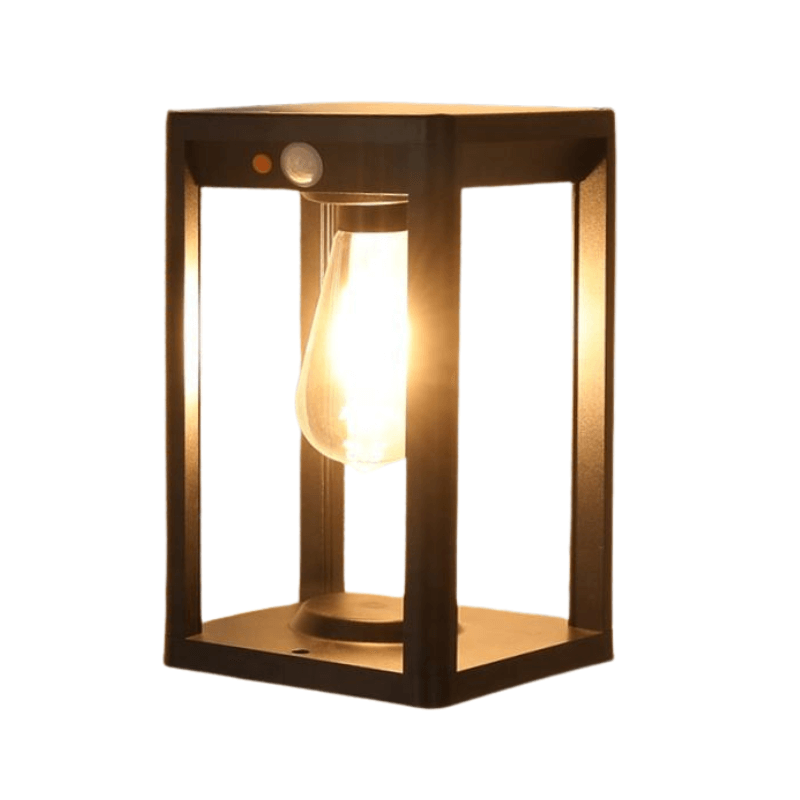 Solar-Säulenlampe mit Bewegungsmelder