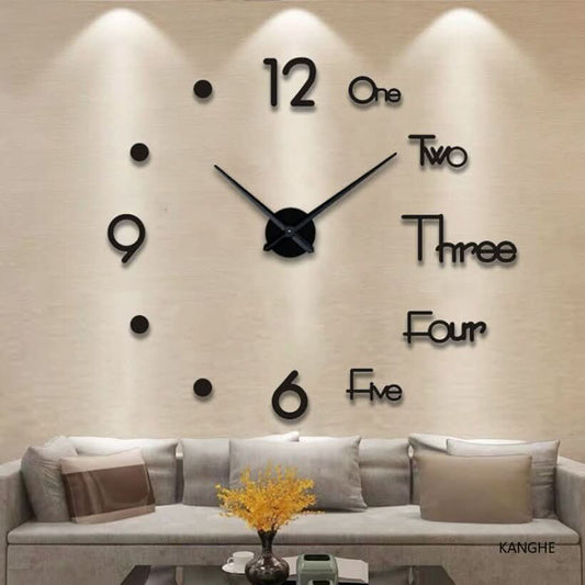 3D Wanduhr DIY - Modernes Design