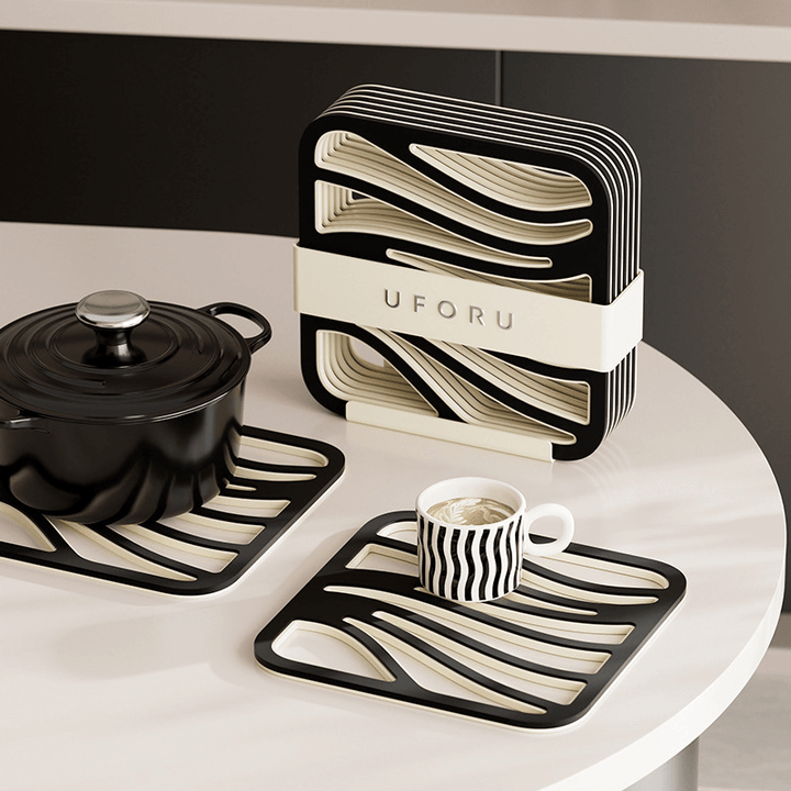 6er Set Hitzeuntersetzer - Modernes Design