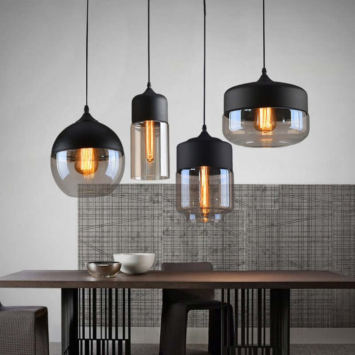 LED Pendelleuchte Modern Glas Metall Kombiniert