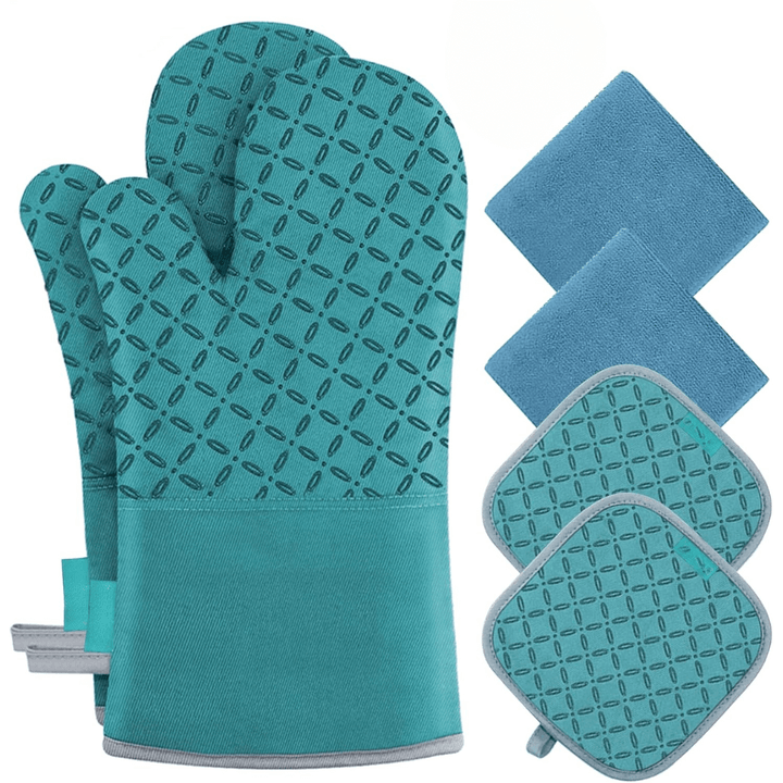6-teiliges Hitzebeständiges Ofenhandschuh-Set
