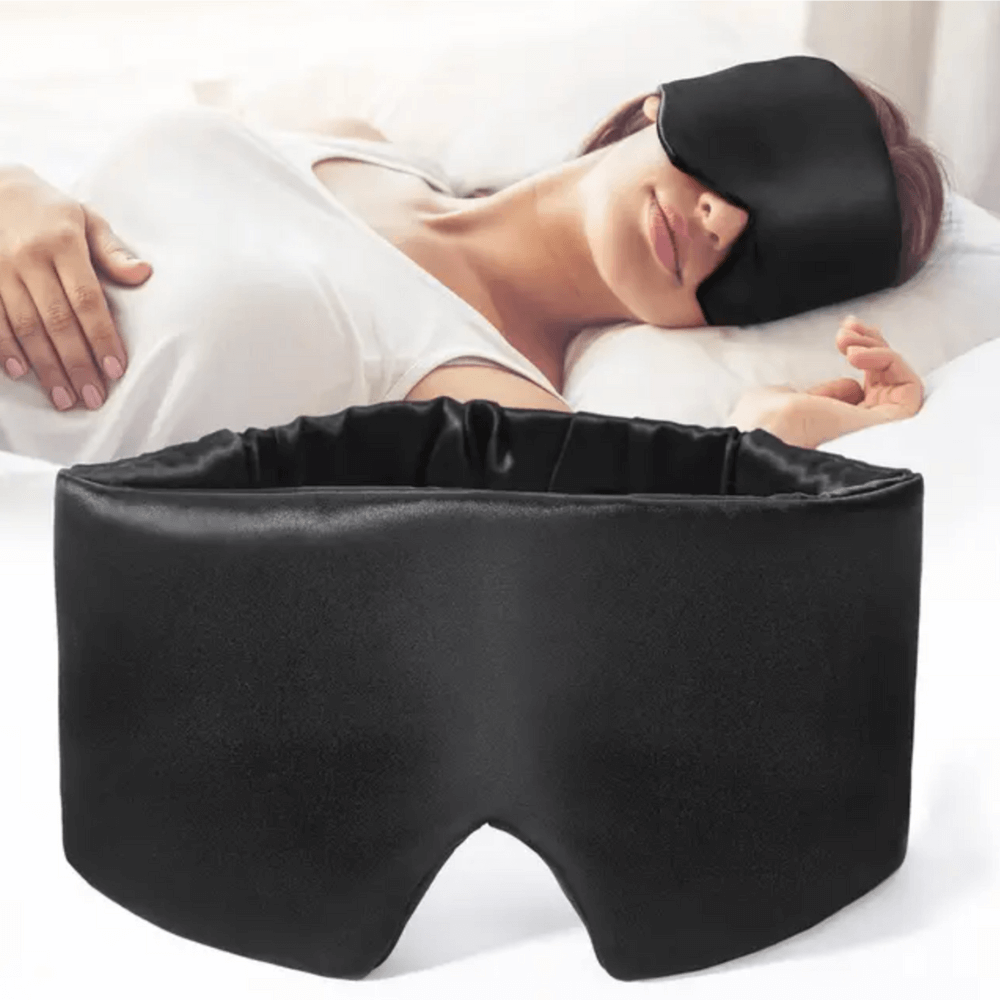 Seiden Schlafmaske für Damen & Herren - 100% Lichtblockierung