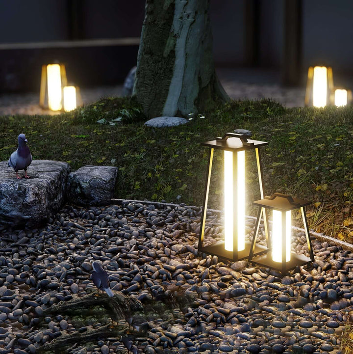 Tragbare LED Außenleuchte für Garten & Balkon