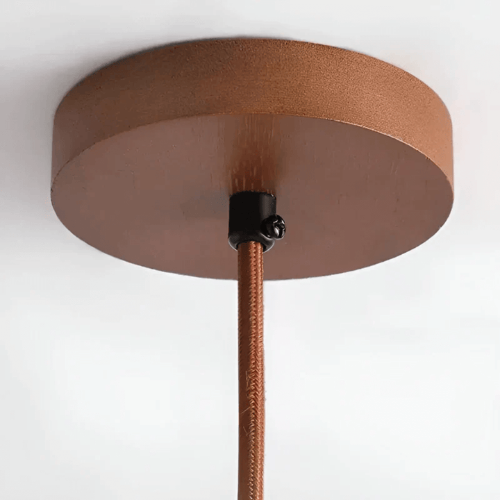 LED Deckenleuchte Retro Design Holzoptik