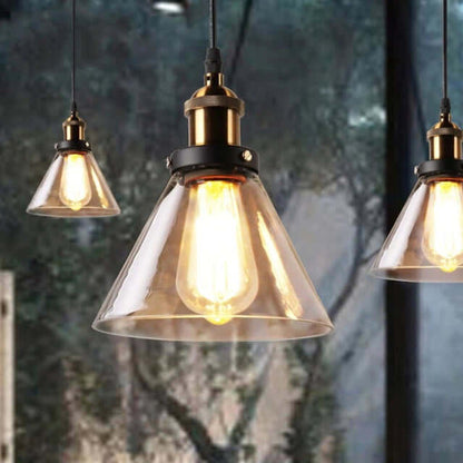 Vintage Hängeleuchte Antikglas Pendelleuchte