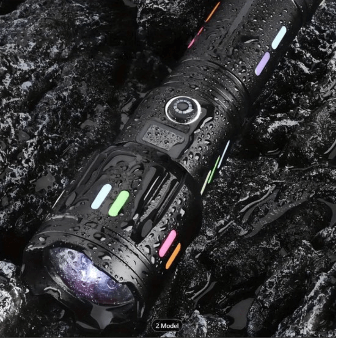 Lampe de poche LED 9000 lumens, rechargeable