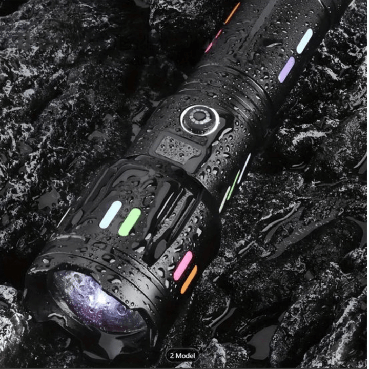 Lampe de poche LED 9000 lumens, rechargeable