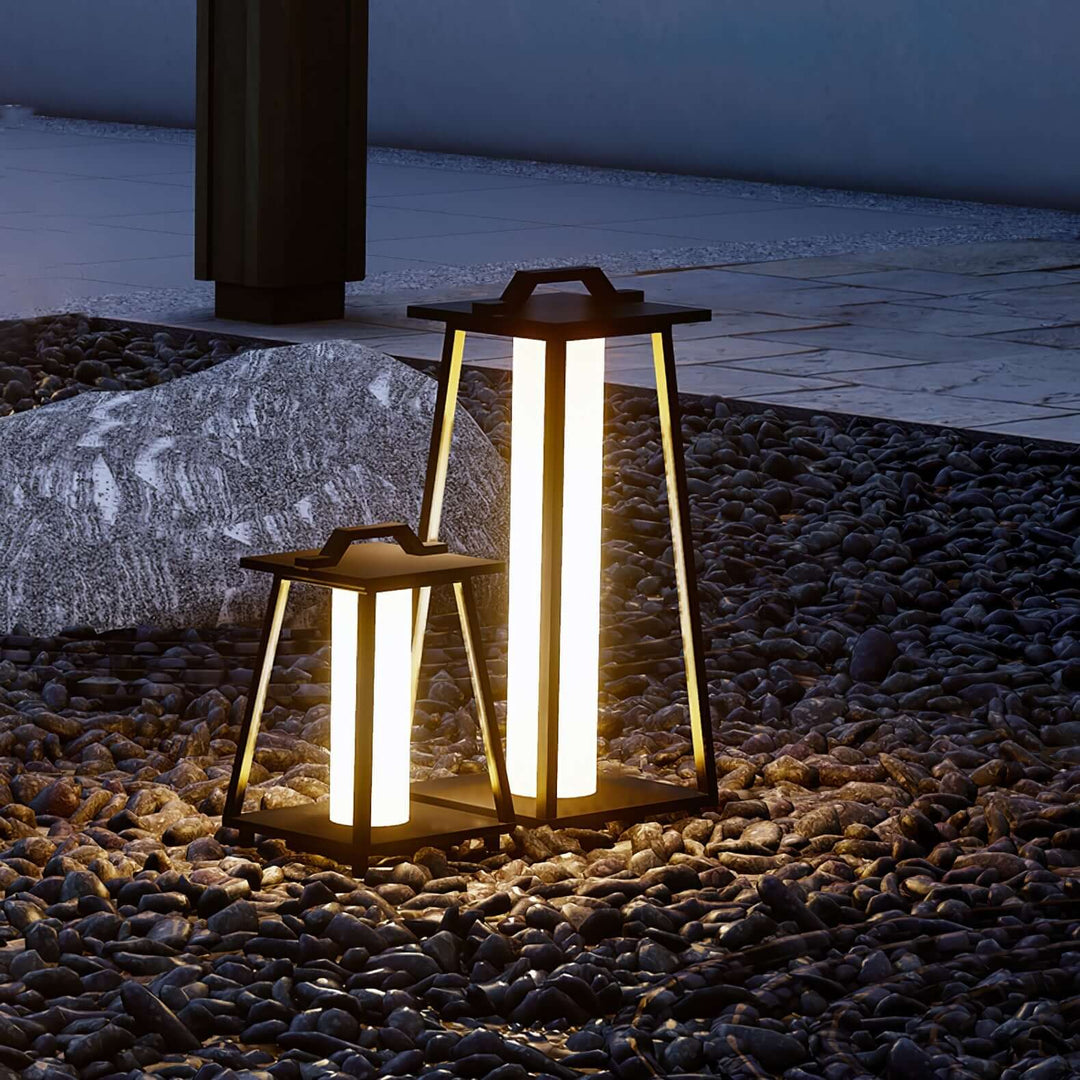 Tragbare LED Außenleuchte für Garten & Balkon