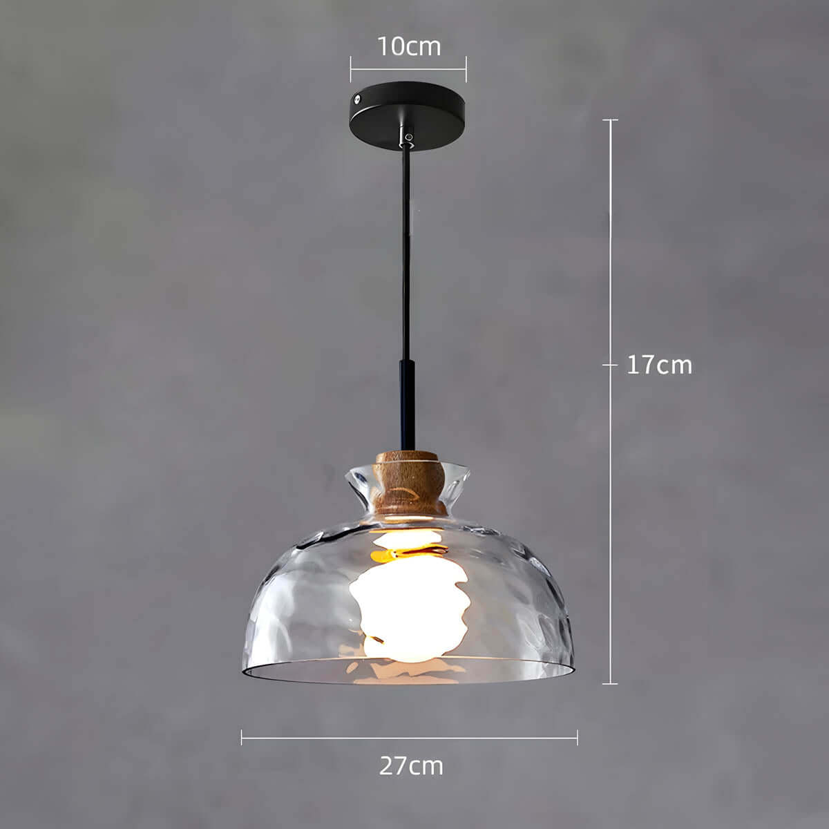Moderner Glas-Kronleuchter, 1/3 Köpfe