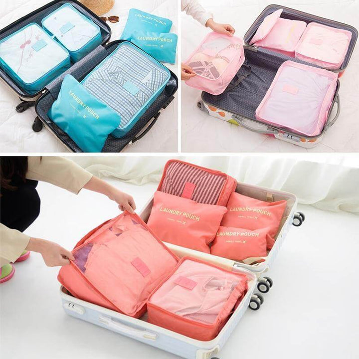 Ensemble de 6 cubes de rangement de voyage