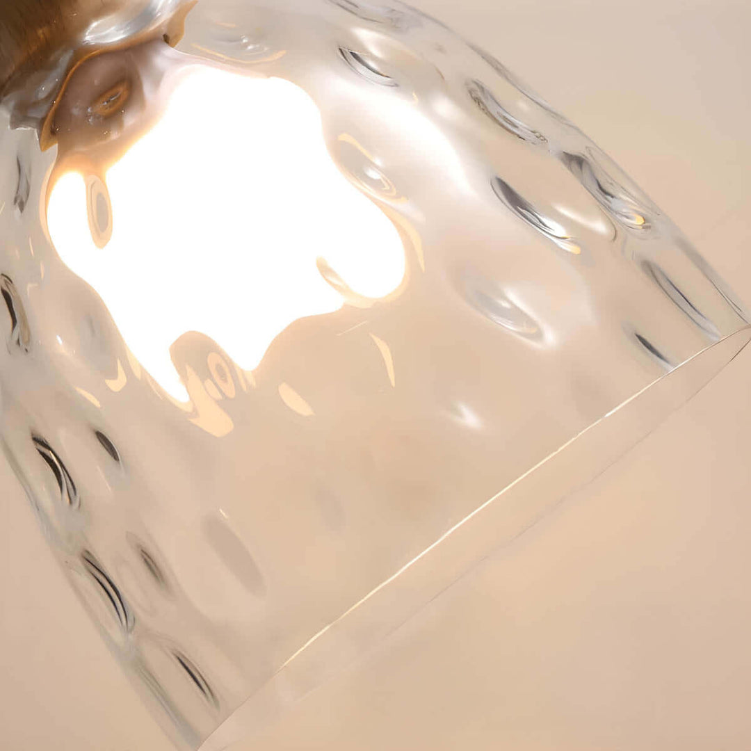 Moderner Glas-Kronleuchter, 1/3 Köpfe