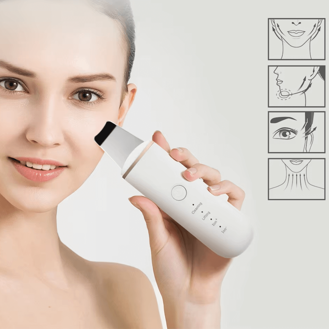 Nettoyeur de peau à ultrasons, nettoyeur de pores, éliminateur de points noirs