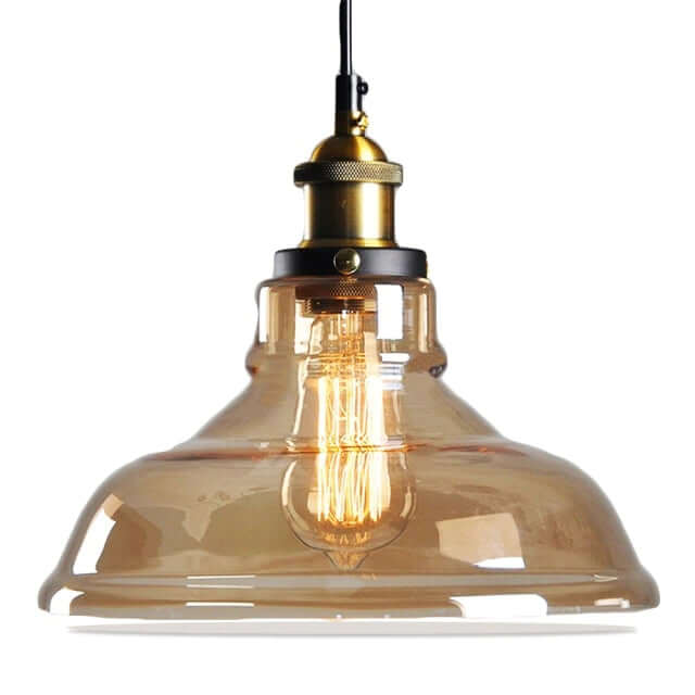 Vintage Hängeleuchte Antikglas Pendelleuchte
