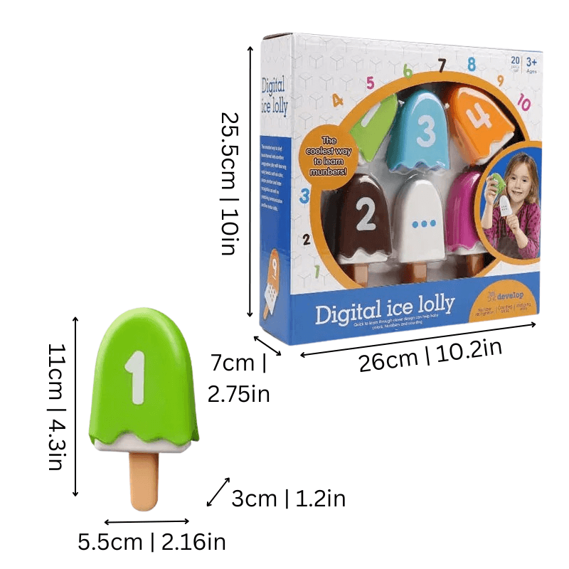 Lernspiel Zahlen-Eiscreme - Mathematik für Kinder