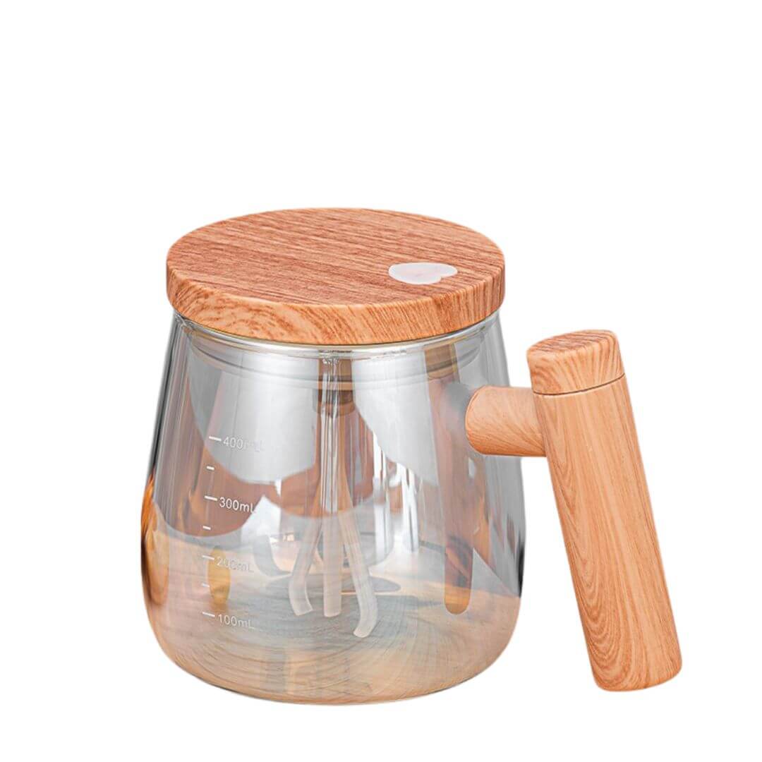 Mixeur à main en bois - Mixeur à smoothie 2 en 1