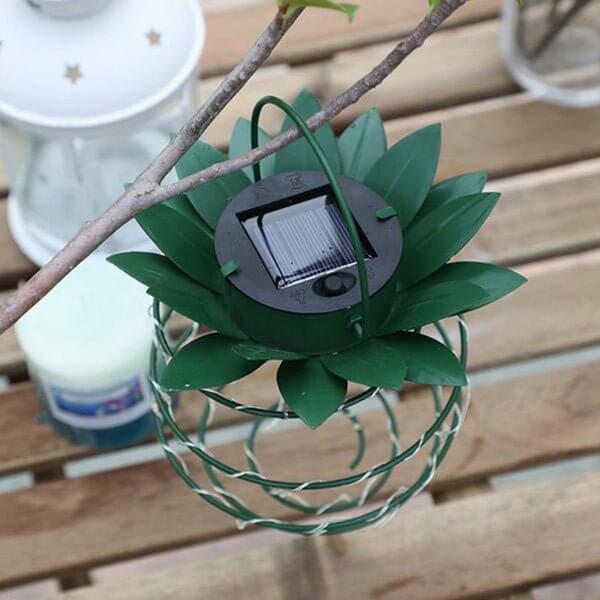 Solar-Gartenleuchte Ananas 28cm Dekolampe Außen