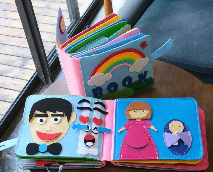 Montessori Filz-Bilderbuch - Abenteuer & Kreativität