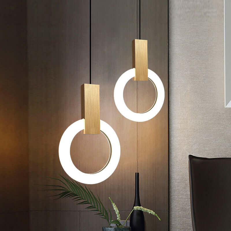 Moderne LED Ring Pendelleuchte