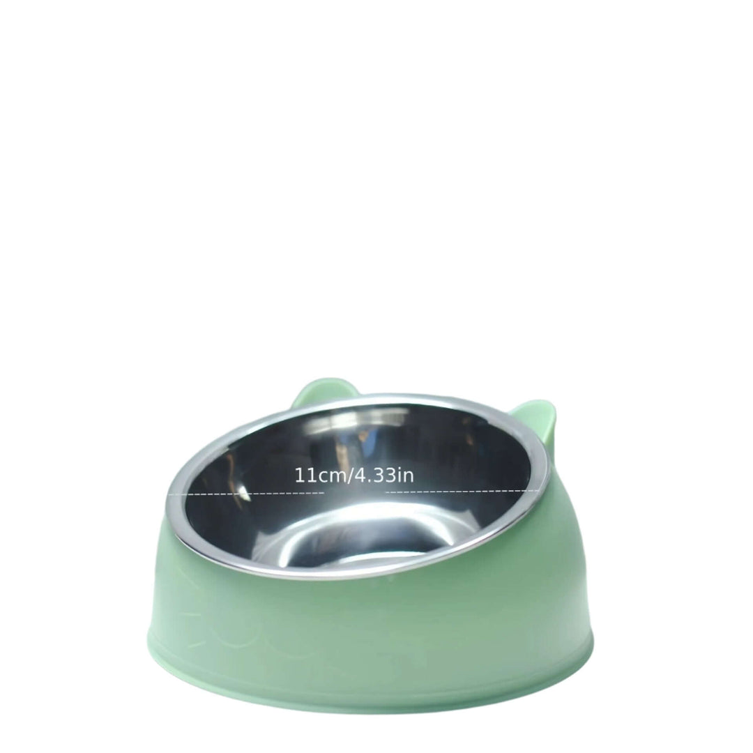Gamelle surélevée pour chat en acier inoxydable