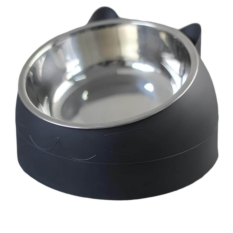 Gamelle surélevée pour chat en acier inoxydable