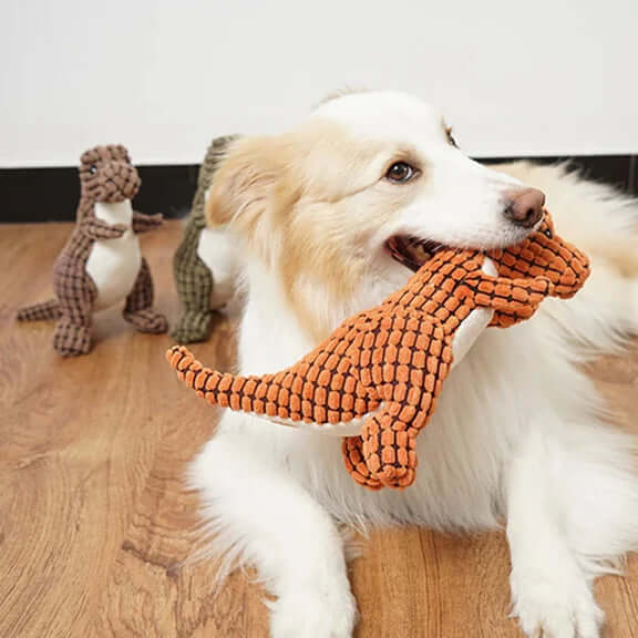 Peluche dinosaure pour chiens et chats