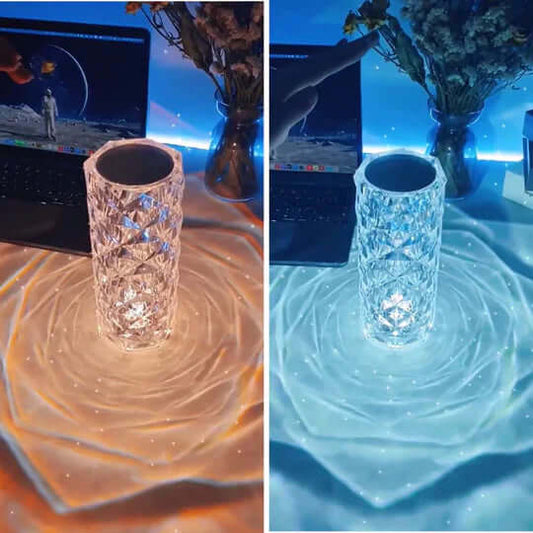 Lampe LED en cristal, dimmable, moderne