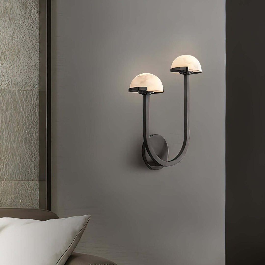 Pilz Alabaster Wandleuchte, Modernes Design
