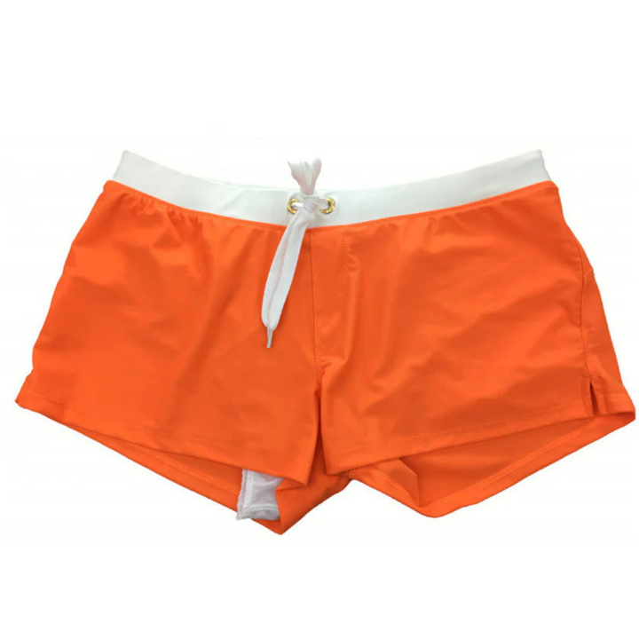"Badeshorts Herren, leicht, schnelltrocknend, blau mit Kordelzug, für Strand- und Poolabenteuer"