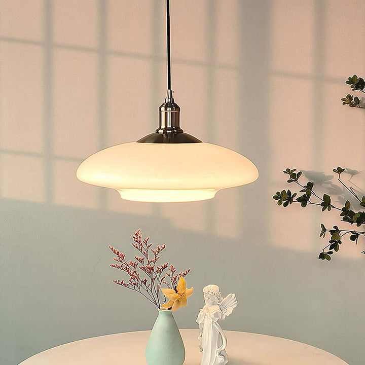 Moderne Weiße Glas Pendelleuchte
