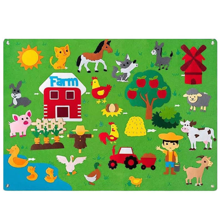 Tableau en feutre créatif pour les tout-petits - jeu imaginatif et amusant
