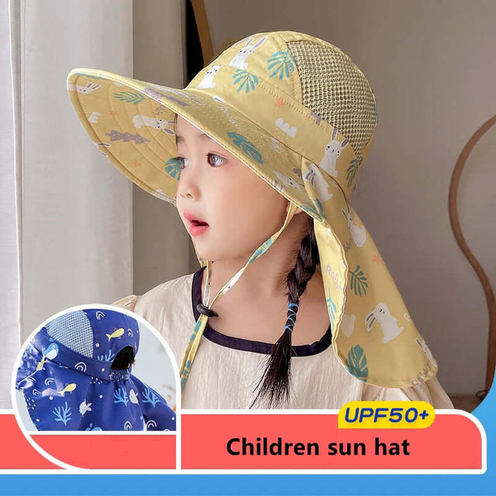 Sonnenhut Kinder UPF 50+ - Breiter Rand, Verstellbar