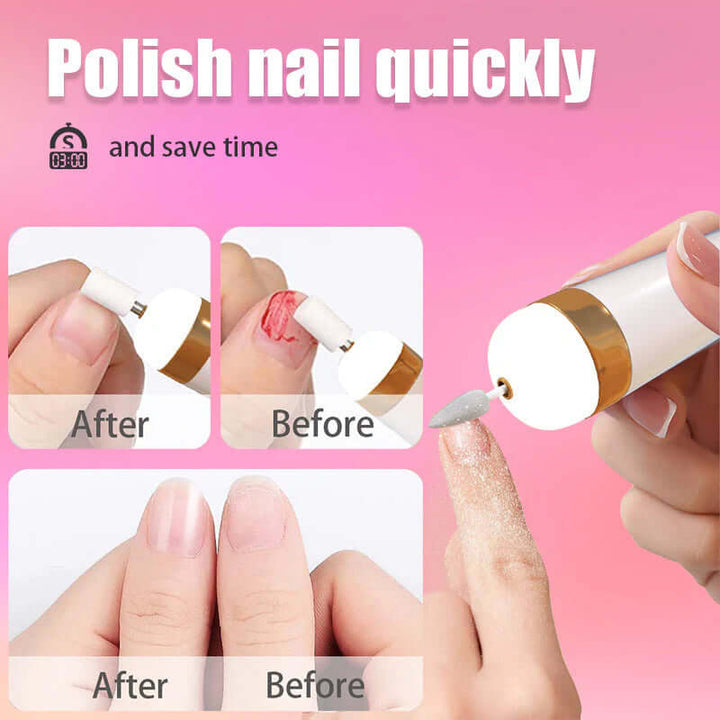 5-in-1 Elektrisches Nagelpflegegerät - Maniküre-Set mit LED-Licht
