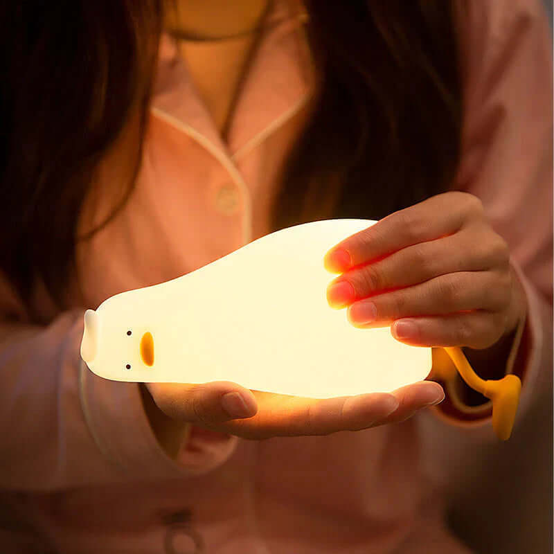 Veilleuse canard mignonne, aide au sommeil de bébé