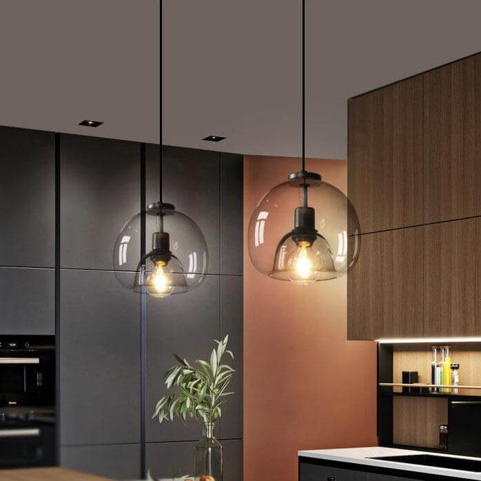 Mundgeblasene Glas Deckenleuchte