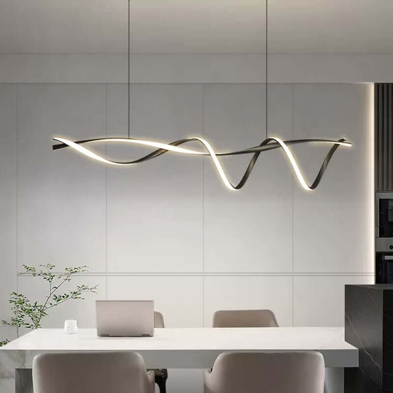 Moderner LED-Kronleuchter - Schwarz