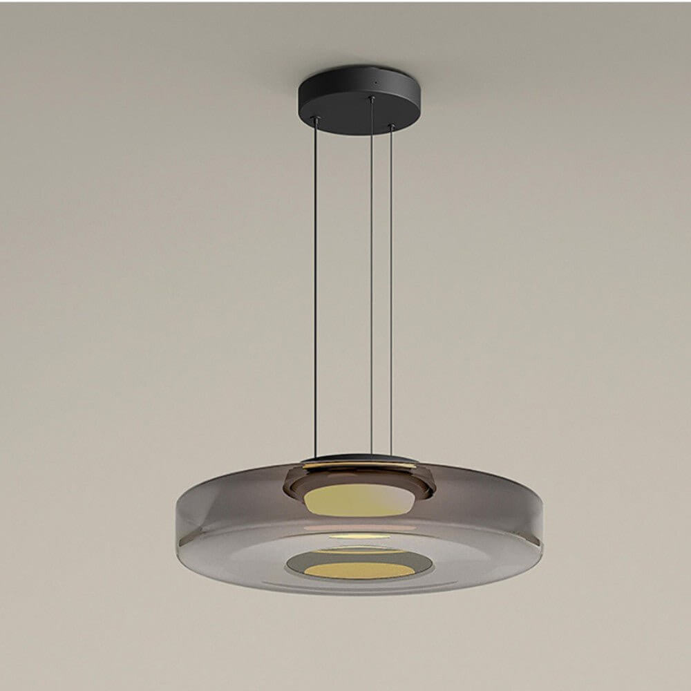 Moderne Glas-Hängeleuchte im Bauhaus-Stil